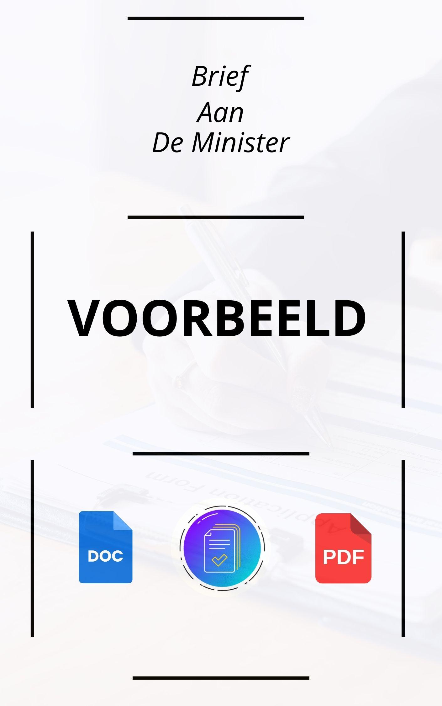 Brief Aan De Minister