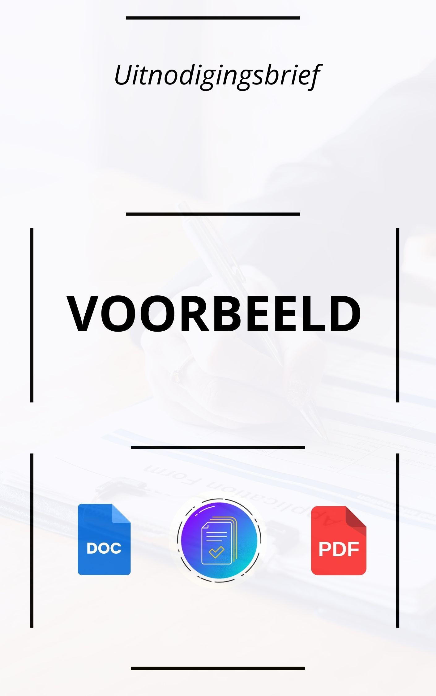 Uitnodigingsbrief